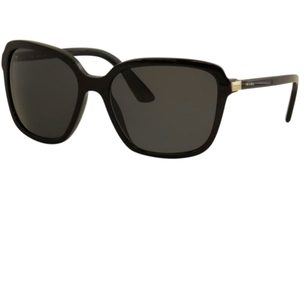 Prada Women's SPR10V SPR/10/V 1AB/5S0 Black Square Sunglasses 58mm